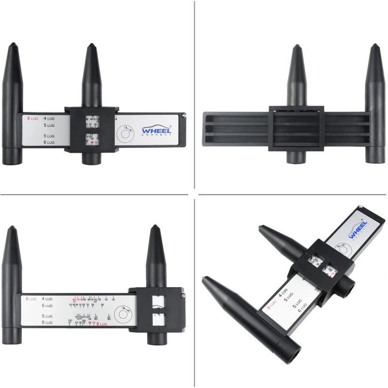 WHEEL CONNECT PCD Gaugeï¼ŒWheel/Rim Bolt Pattern Measuring Tool, PCD Ruler, Sliding Caliper for 4 5 6 8 Holes - Image 4